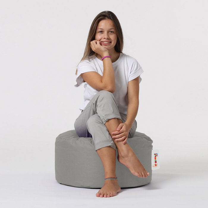 Atelier Del Sofa Round Pouf - Fume